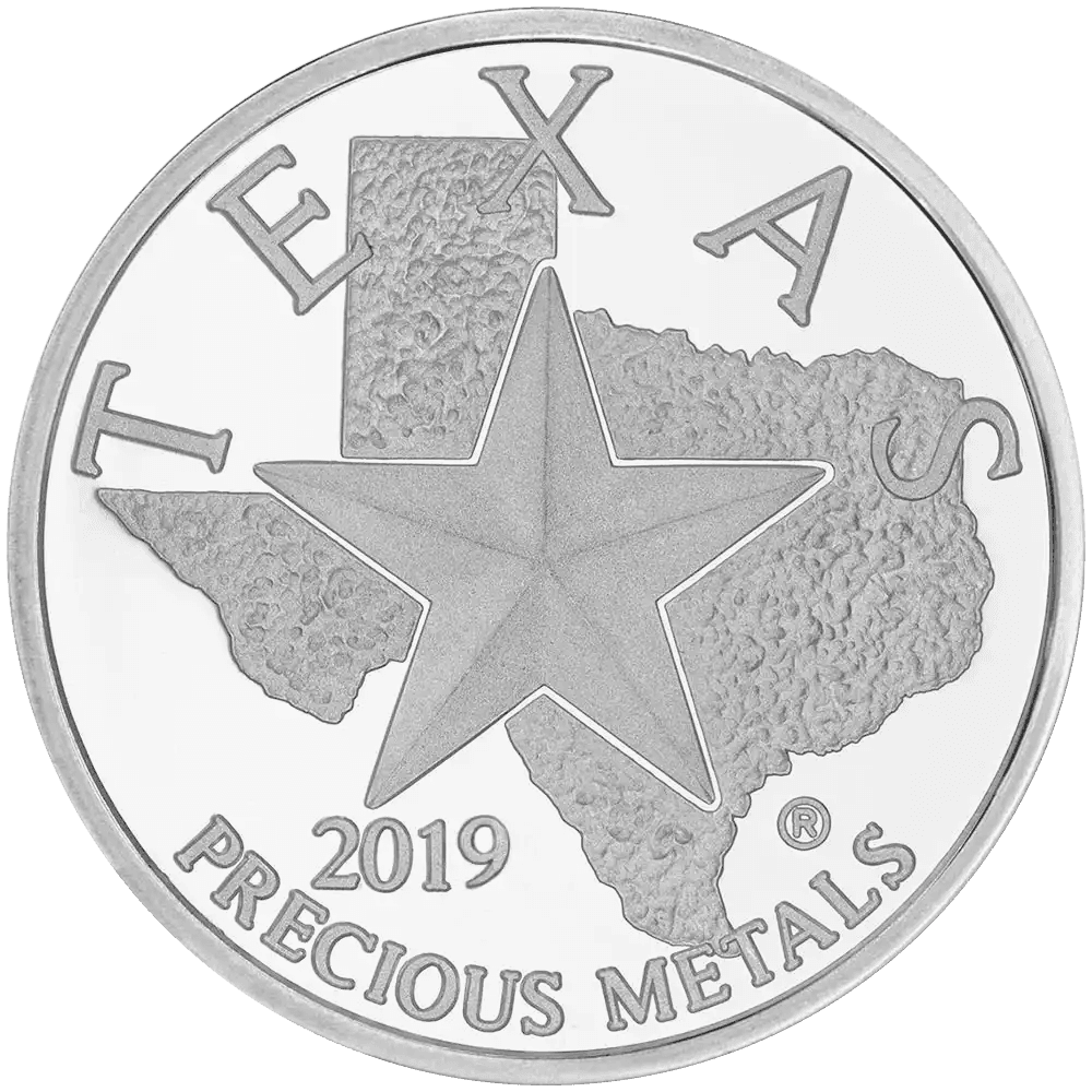 2019 Texas Silver Round | 1 oz - Wire/ACH - Image 1