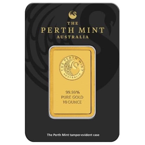 Perth Mint Gold Bar (In Assay) | 10 oz - Wire/ACH - Image 1