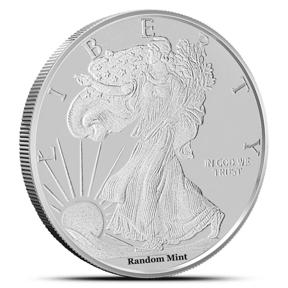 Silver Walking Liberty Rounds | 1/10 oz (Sold in Tubes of 50) - Wire/ACH - Image 1