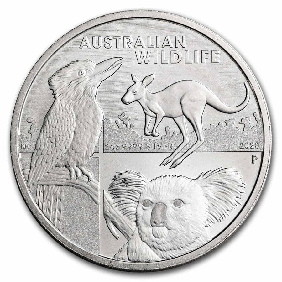 2020 Australia Silver $2 Wildlife Coin | 2 oz (BU) - Image 1