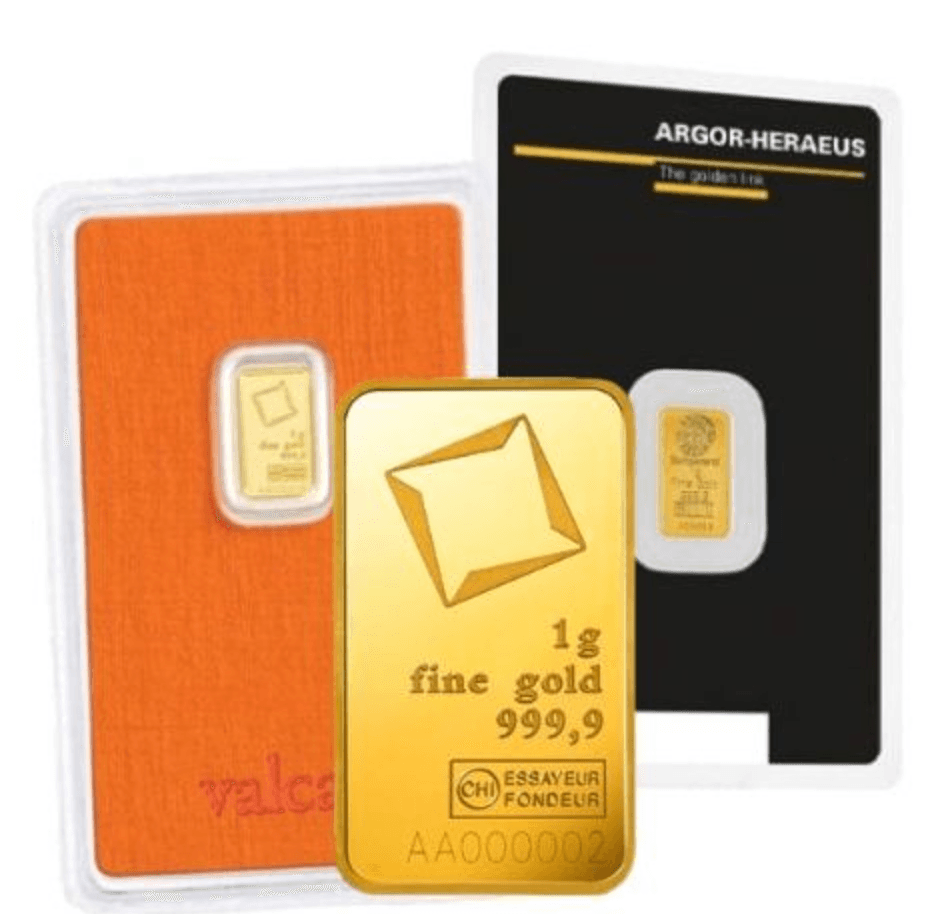 1 gram Gold Bar in Assay (Our Choice) (